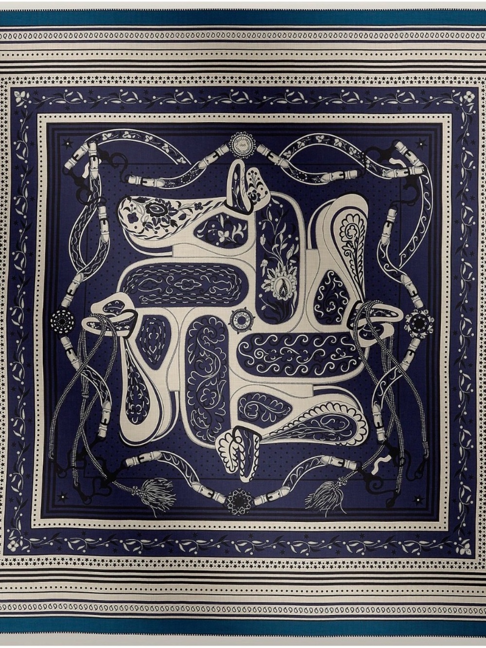 NEW w/Receipt HERMÈS Festival des Amazones Bandana Shawl 140 Scarf